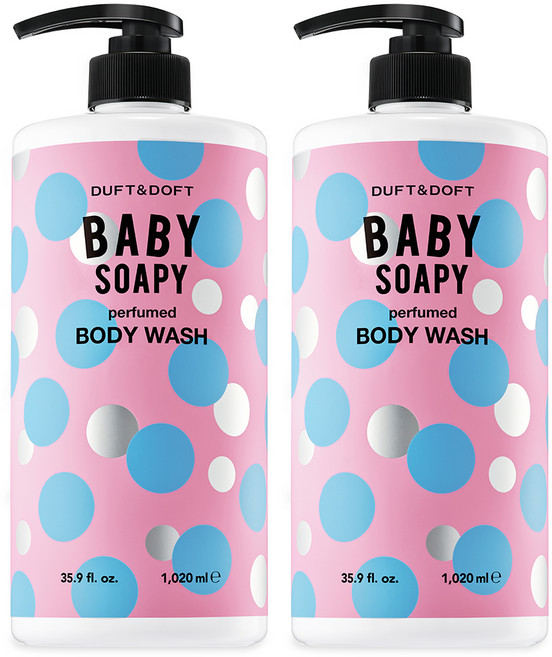 더프트앤도프트 퍼퓸드 바디워시 베이비소피, 1.02L, 2개