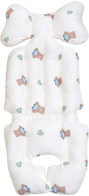 베베누보 듀라론 모달 양면 유모차 시트, 씽씽베어 + 듀라론 베어, 1개