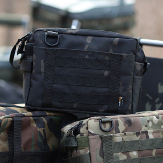 하이그라운즈 캠핑 코듀라 멀티 쿨러 백 S, 블랙 카모, 8L