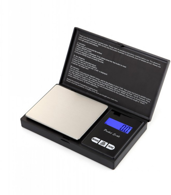 휴대용 소형 전자저울, 블랙, DH-MS, 1kg