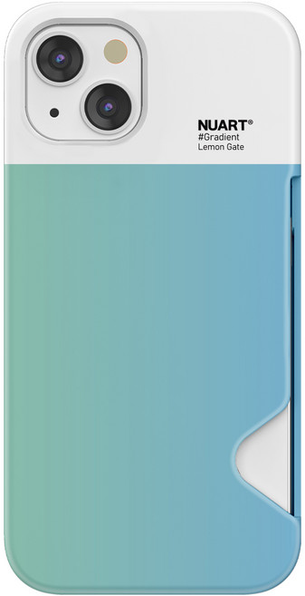 누아트 그라데이션디자인 카드수납 하드 휴대폰 케이스