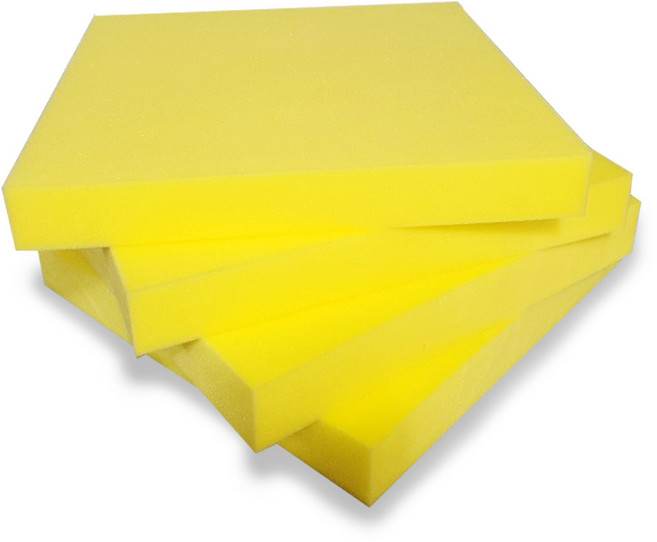 올폼 방석용 고탄성 스펀지 SRH30 4p, 옐로우, 5cm