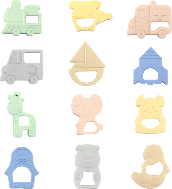에코 베이킹 쿠키 모양틀 동물 6종 + 교통수단 6종 세트, 랜덤발송, 1세트