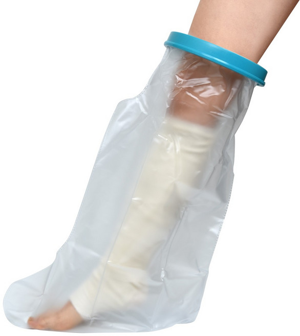 편리안 다리 기브스 방수커버 중, 혼합색상, 1개