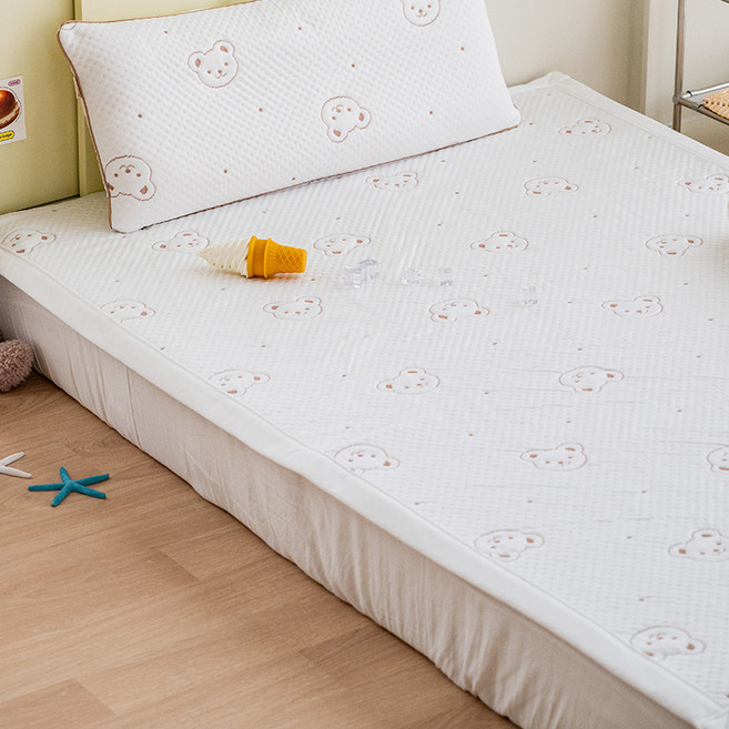 포몽드 아동용 에떼쿨 듀라론 냉감 방수 쿨매트, 베어블리, 1개