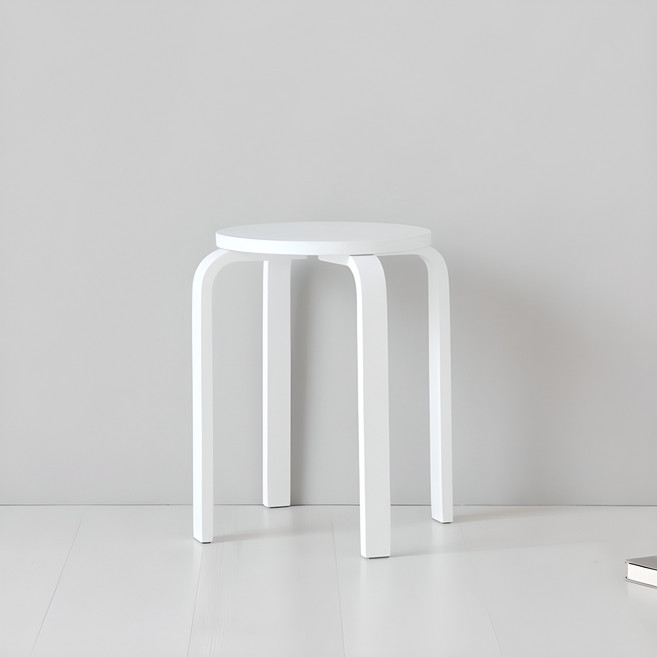 MARKET B OLIVER 樺木椅凳, 1個, 全白