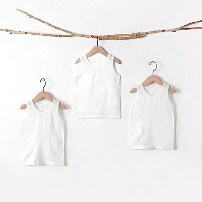 유니프랜드 남아용 백물 학생 런닝 3p