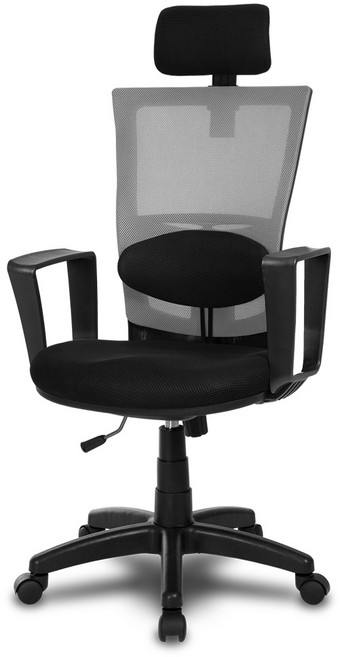 체어클럽 M8 대요추형 바른자세 메쉬의자, 그레이