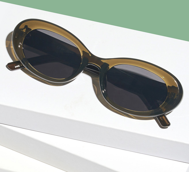 멜라크메 자외선 차단 오벌형 캣츠 선글라스 5678