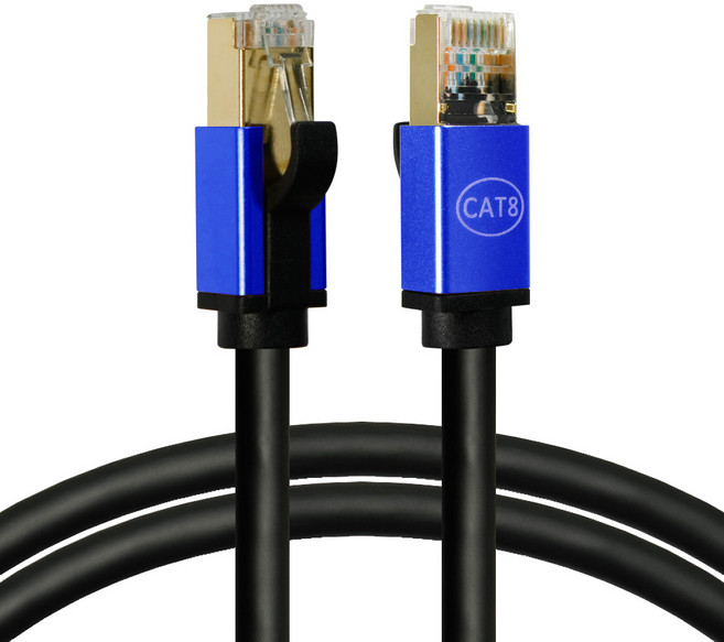 칼론 CAT.8 S-FTP 초고속 랜케이블, 블루, 1개, 3m