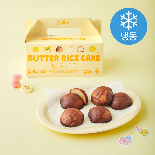 노티드 버터떡 (냉동), 25g, 1개, 5개입