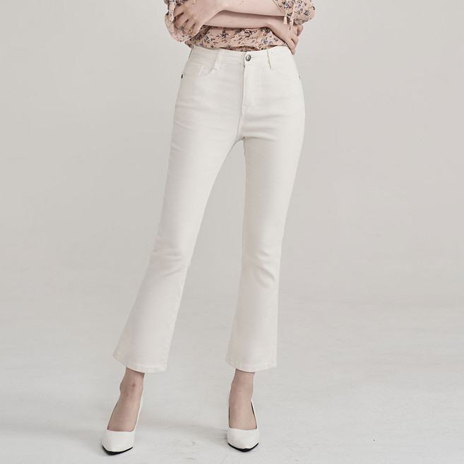 비버리힐스폴로클럽 여성용 허리스판 슬림 스판 데일리 부츠컷 데님 팬츠 C122WBP