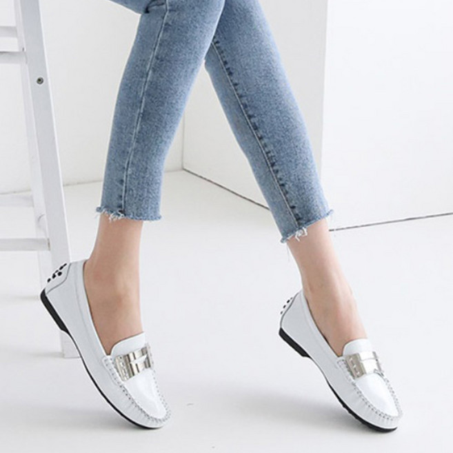 레오나르 여성용 가죽 라인 로퍼 L1811