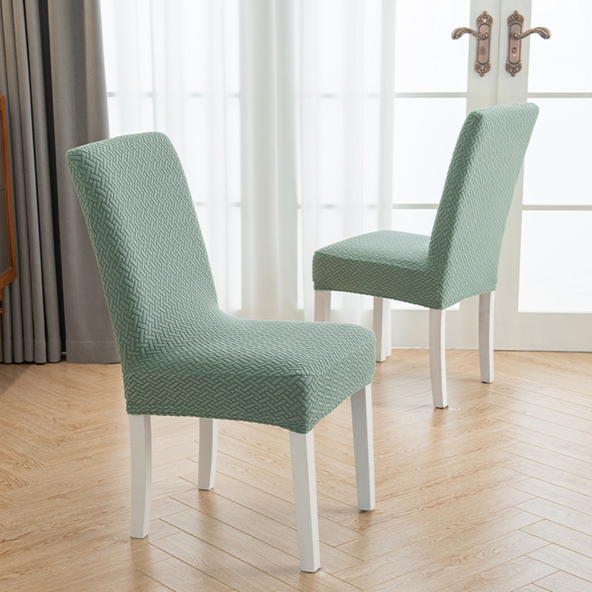 미소로운 식탁 의자커버, 그린, 2개