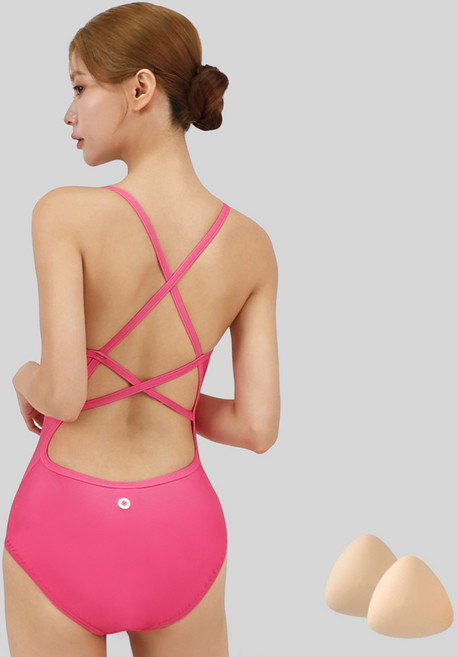 스피카 여성용 크로스백 스윔웨어 SPA102 + 실리콘 브라캡 세트