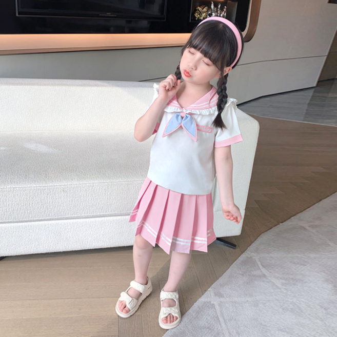 미소파파 여아용 유이 세라넥 투피스 세트