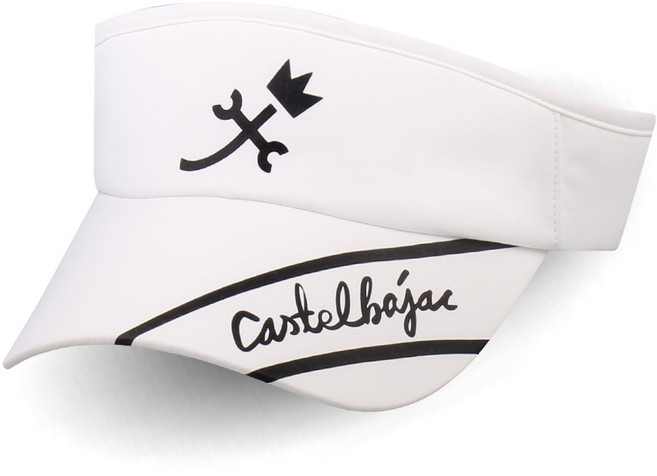 까스텔바작 CSM-35 남녀공용 골프 바이저 썬캡, 화이트, 1개