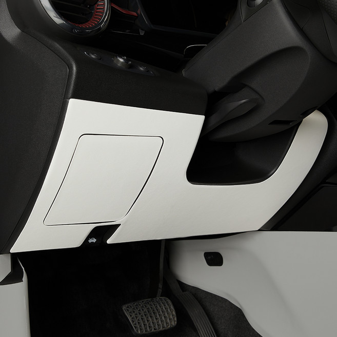 메이튼 순정 컬러 가죽 핸들하단 스크래치 커버, 쉐보레 트랙스 크로스오버, 라이트그레이