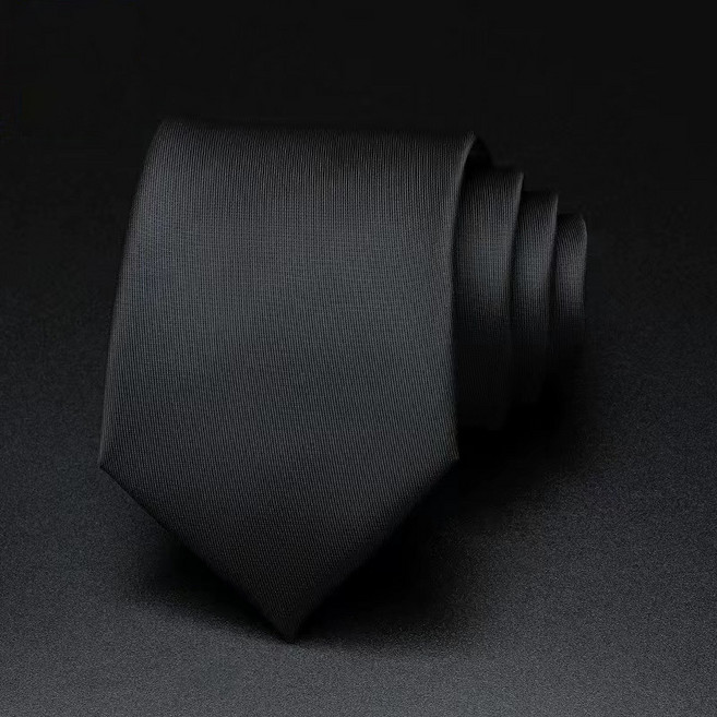 남성용 무광 정장 넥타이