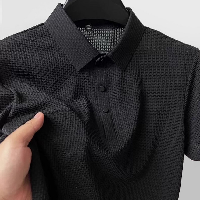 남성용 쿨 메쉬 반팔 카라 티셔츠 D0017