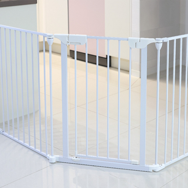 21세기트랜드 펫스타 NPD560 접이식 반자동 안전문 울타리 일반 도어형, 화이트, 1개