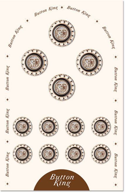 동대문단추왕 여성 정장 사출 단추 15mm 8p + 21mm 4p 세트 타이탄에폭, 블랙G, 1세트