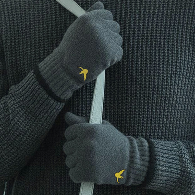 MARK GONZALES KIDS 天使貼飾柔軟針織分指手套