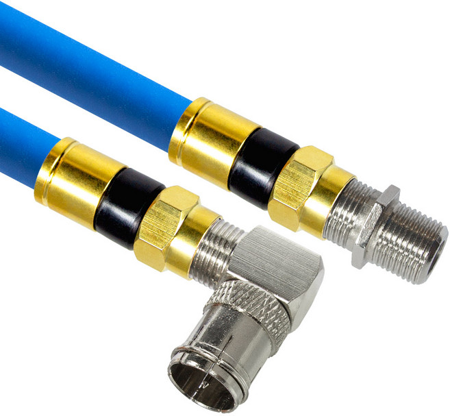 마하링크 국산 골드 고급형 RF 안테나 블루 5C 꺾임 연장 동축 수제작 케이블 7M, MLZ-GRLAB070(7m), 1개