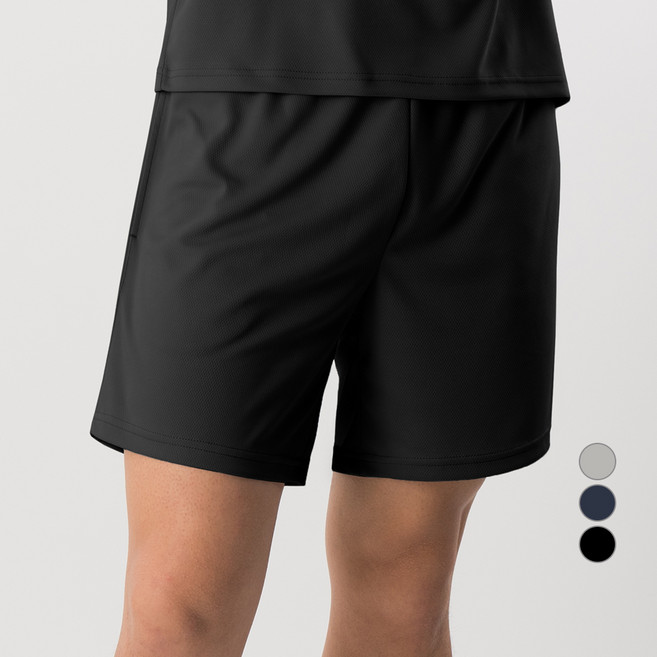 아르메데스 남녀공용 냉감 통기성 리싸이클 쿨 매쉬 밴딩 3부 반바지 AR-88