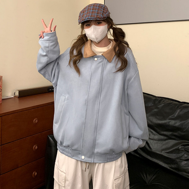 어썸풀 여성용 크랜트 배색 점퍼 A24FJP072805