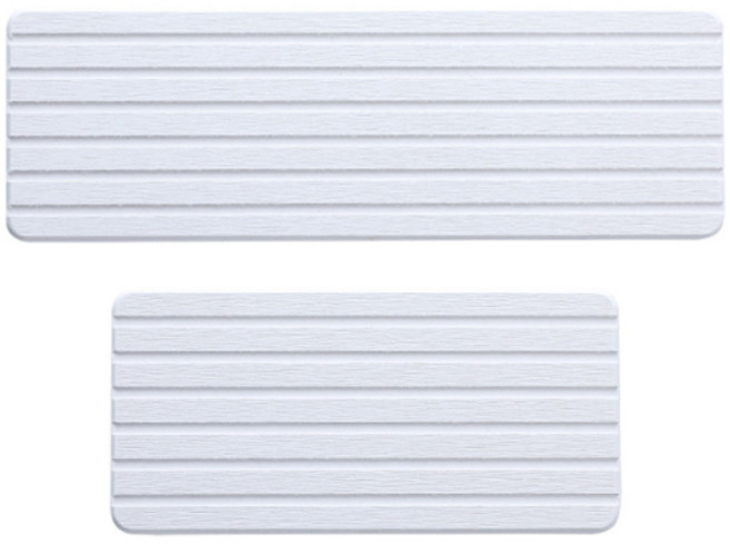 마켓감성 다용도 규조토 매트 2종 세트, 화이트, 1세트