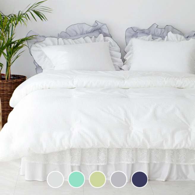 베이직톤 샤인 모달 시어서커 이불 세트