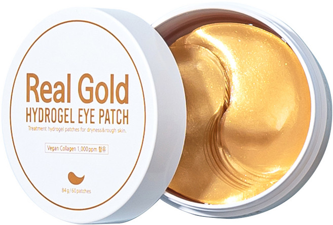 Prreti Real Gold 水潤凝膠眼膜 深層保濕 提亮眼周肌膚 60片, 1罐