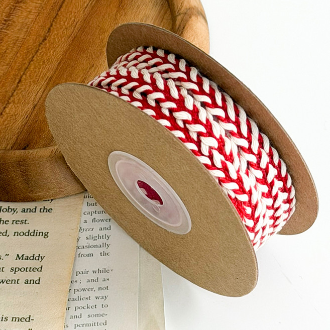 BEST PACK 天然麻繩緞帶, 紅色, 1個, 9m