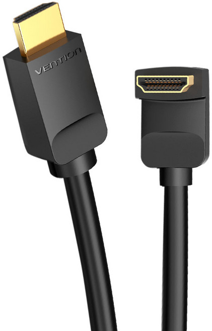 벤션 90도 4K HDMI V2.0 케이블, 1개, 1m