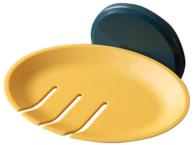 파스텔 비누 받침대, 코발트 + 옐로우, 1개