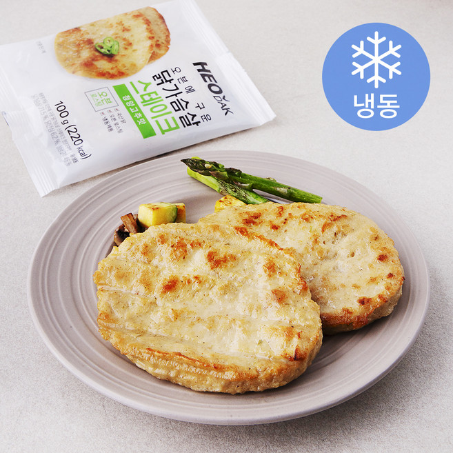 허닭 오븐에 구운 닭가슴살 스테이크 청양고추맛 (냉동), 100g, 1개입, 4개