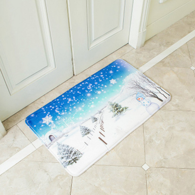 마음에 평화를 주는 다양한 풍경 발매트, 겨울눈사람