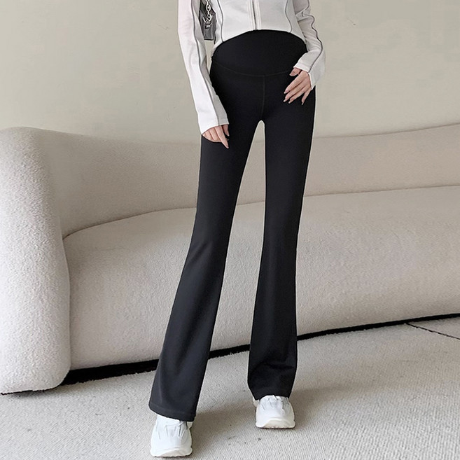 靴型修身孕婦內搭褲