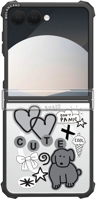 모란카노 임팩트 맥세이프 투명 유니크 디자인 휴대폰 케이스