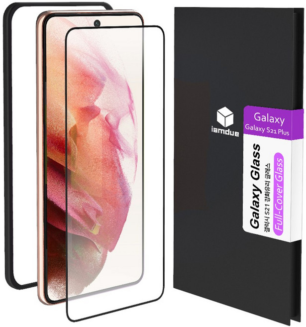 아이엠듀 풀커버 강화유리 휴대폰 액정보호필름 2매, 1세트