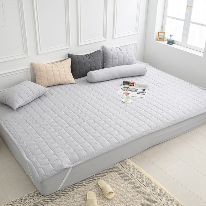 아이닉스 푸딩 소프트워싱 마이크로 고정밴딩 패밀리 침대패드, 그레이