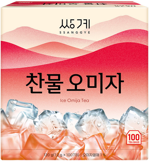 쌍계명차 찬물 오미자, 1.2g, 1개, 100개입