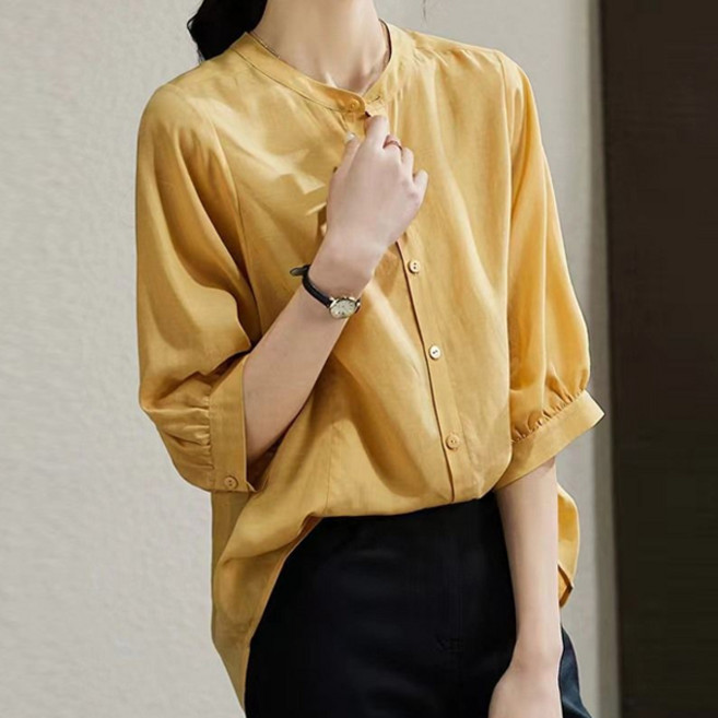 포플러앤씨 여성용 아트메이 7부 빅사이즈 셔츠 P26SMST022008