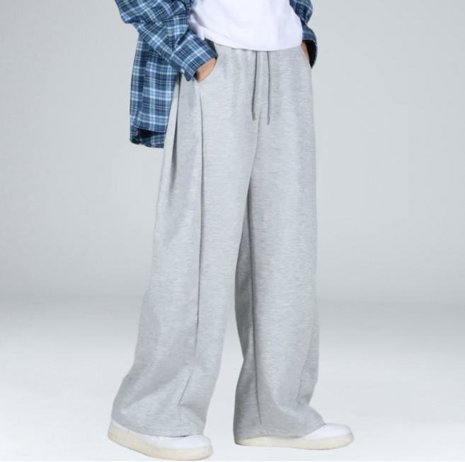 주식회사 이황에프엔씨 남녀공용 사이드턱 스판 밴딩 트레이닝 와이드팬츠 6351-1