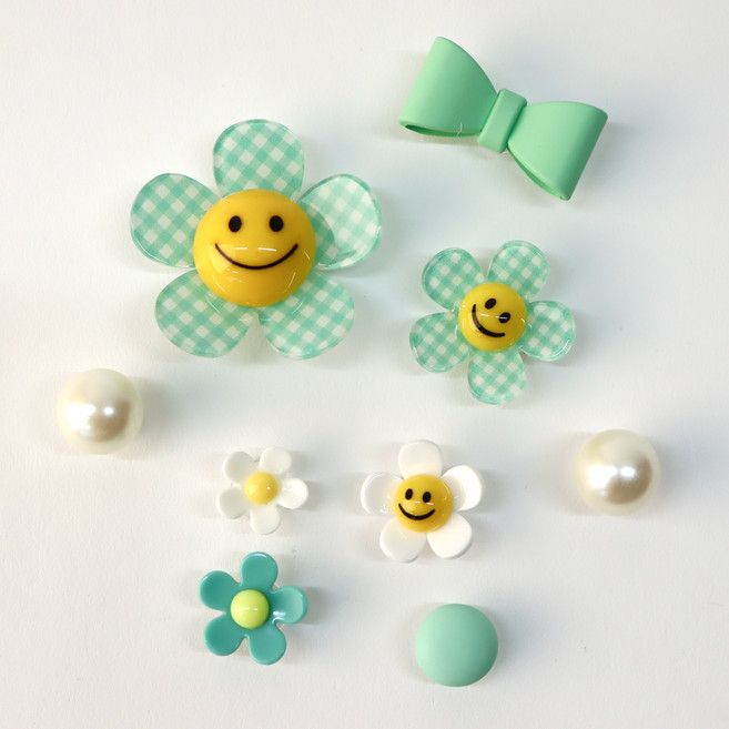 채니봉봉 아동용 스마일팜팜팡 에디션 민트초코 씨앗농장 신발 참 9종 세트