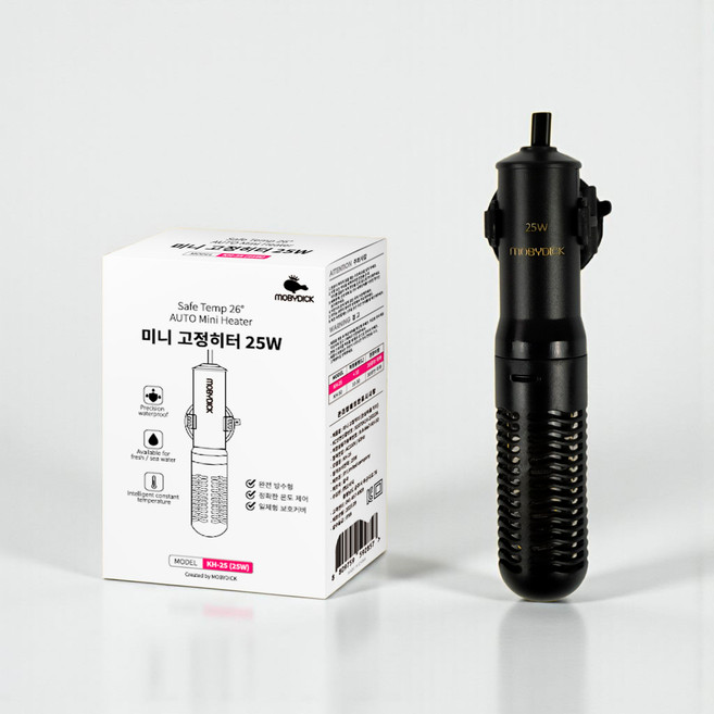 모비딕 방수 미니 고정 히터 KH-25W + 안전캡 세트, 1세트