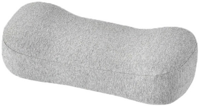 힙앤바디 메모리폼 낮잠 쿠션, 그레이, 1개