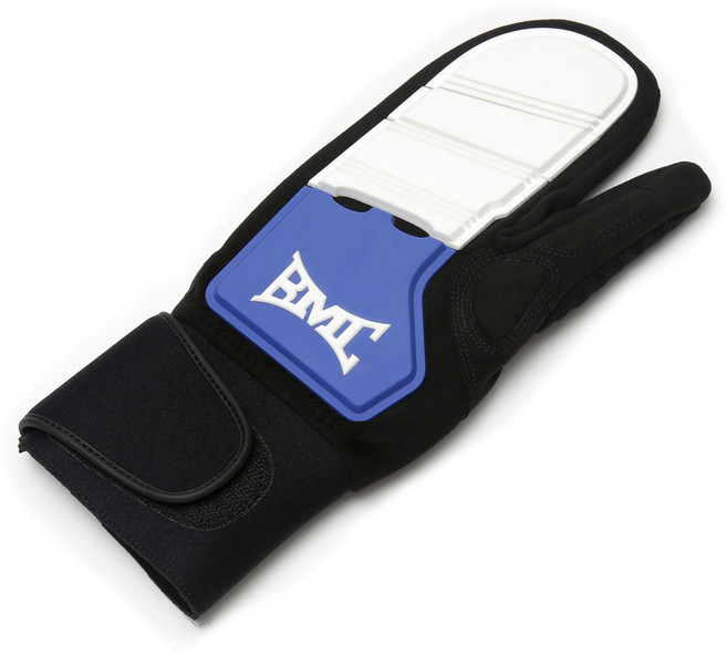 BMC 프로 슬라이딩 주루장갑 왼손용, 화이트 + 블루, 1개