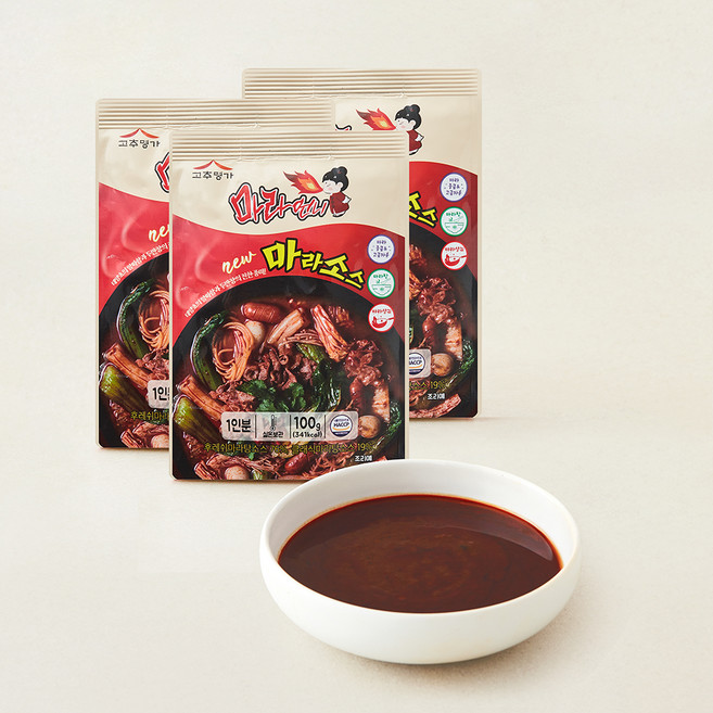고추명가 마라언니 마라소스, 100g, 3개